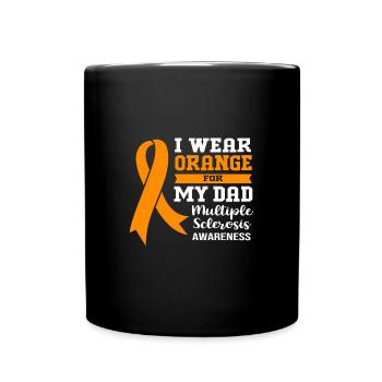 Multiple Sclerosis MS - Full Colour Mug - black - Front