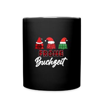 Père Noël Noël Livres de lecture - Mug uni - noir - Devant