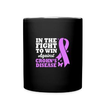 Morbus Crohn - Tasse einfarbig - Schwarz - Vorne