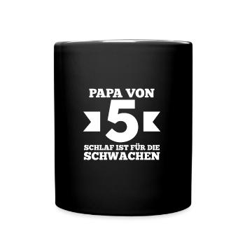 Dad of 5 children - Full Colour Mug - black - Front