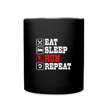 Trail running - Mug uni - noir - Devant