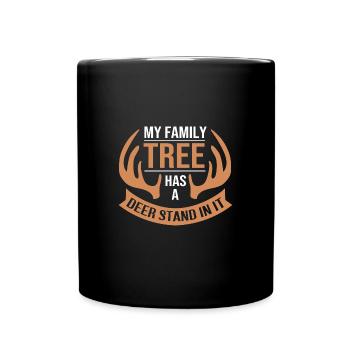 Jäger Jagen - Tasse einfarbig - Schwarz - Vorne