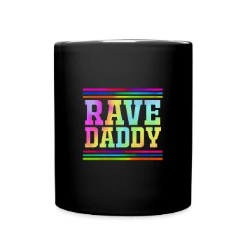 Rave Raver Musique techno Techno basse Table de mixage - Mug uni - noir - Devant