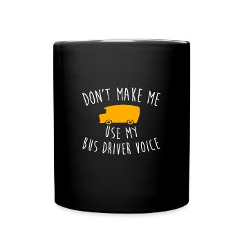 Chauffeur d’autobus scolaire Autobus scolaire - Mug uni - noir - Devant