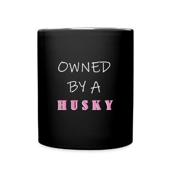 Siberian Husky - Full Colour Mug - black - Front