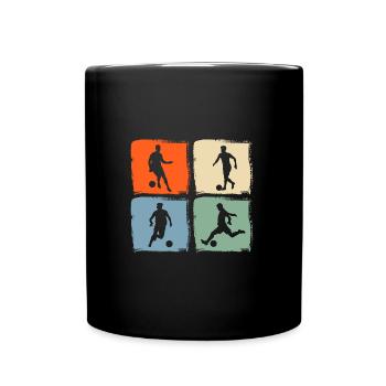 Joueur de football Football - Mug uni - noir - Devant