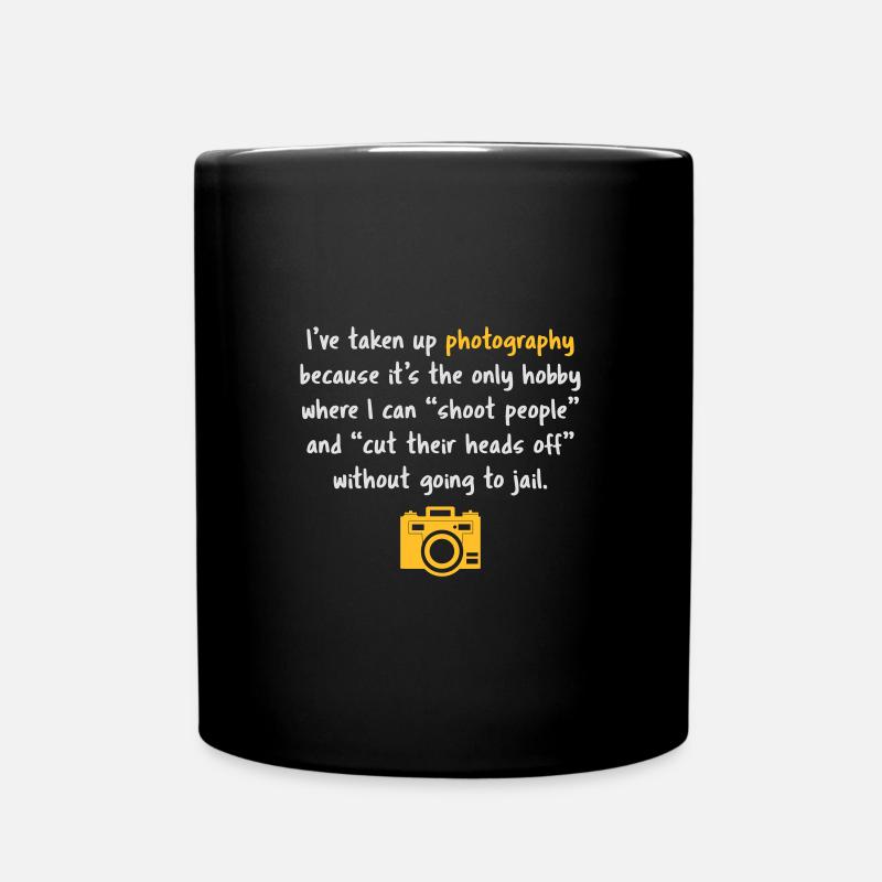 Photography hobby - camera - Full Colour Mug - black