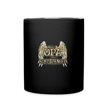 Mon grand-père est mon ange gardien - Mug uni - noir - Devant