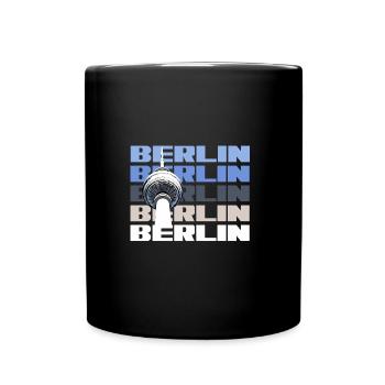 Tour de télévision de la capitale berlinoise - Mug uni - noir - Devant