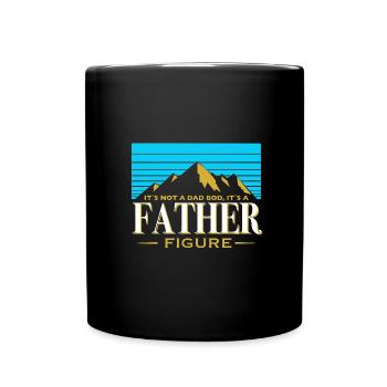 It's Not A Dad Bod It's A Father Figure Funny Berg - Mug uni - noir - Devant
