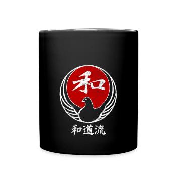 Wado Ryu Karate Kampfkunst Japan Vintage - Tasse einfarbig - Schwarz - Vorne