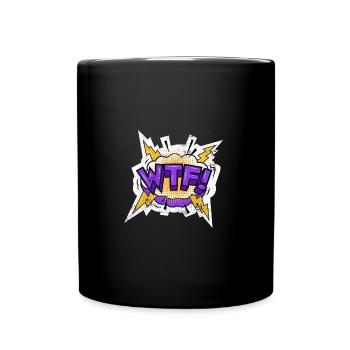 COMIC COMICSTYLE CARTOON WTF COMICS CARTOONS MOTIF - Full Colour Mug - black - Front