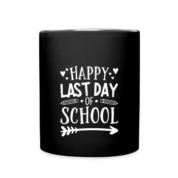 Dernier jour d’école - Mug uni - noir - Devant