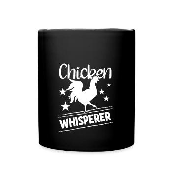 Hühnerflüsterer Chicken Whisperer - Full Colour Mug - black - Front