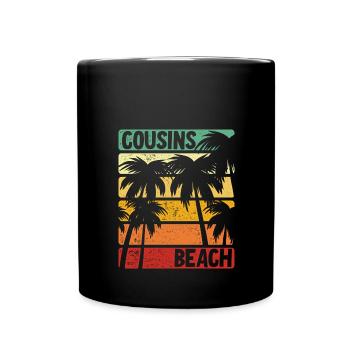 Cousins Beach - Full Colour Mug - black - Front
