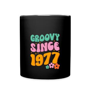Groovy Hippie depuis 1977 - Mug uni - noir - Devant