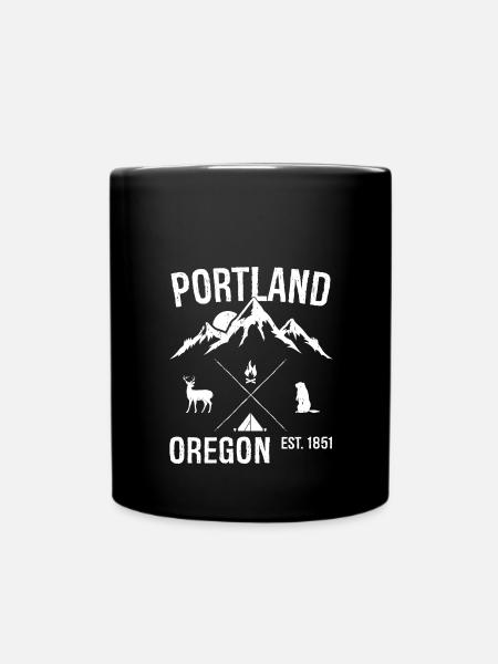 Portland - Mug uni - noir
