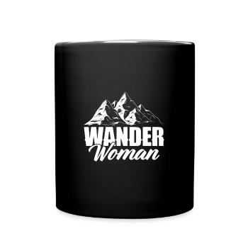 Wandern Geschenk Für Wanderer Berge Trekking - Tasse einfarbig - Schwarz - Vorne