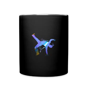 Capoeira,Sports,Graffiti,Coloré,Peinture - Mug uni - noir - Devant