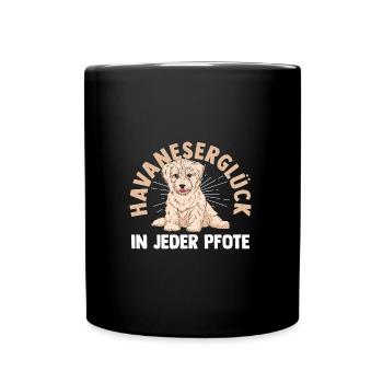 Chien Bichon Havanais - Mug uni - noir - Devant