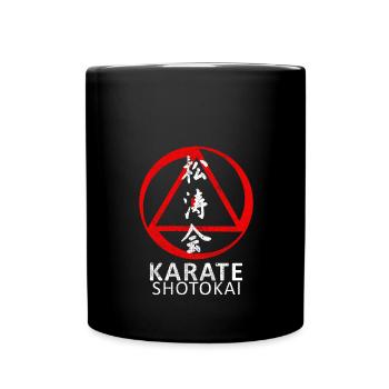 Shotokai Karate Kampfkünste Dojo Kimono Gym - Tasse einfarbig - Schwarz - Vorne