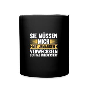 Dictons drôles, collègues de travail, humour de bureau - Mug uni - noir - Devant