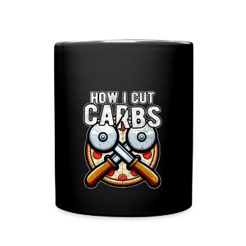 Wie Cut Carbs Diät Kohlenhydrate Ernährung - Tasse einfarbig - Schwarz - Vorne