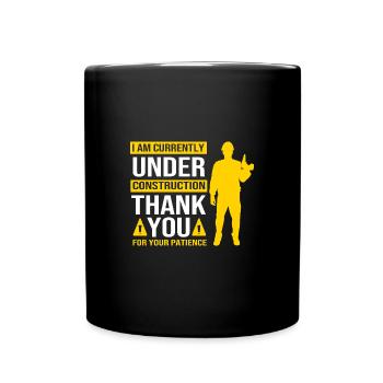 Construction worker construction site - Full Colour Mug - black - Front