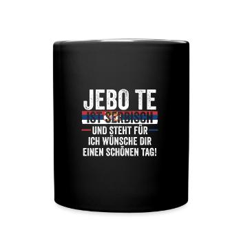 Serbian Serbian Serbia - Full Colour Mug - black - Front