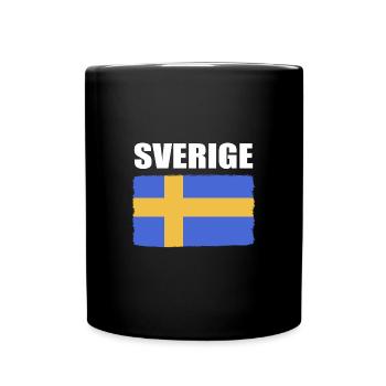 Sweden Swedish - Full Colour Mug - black - Front
