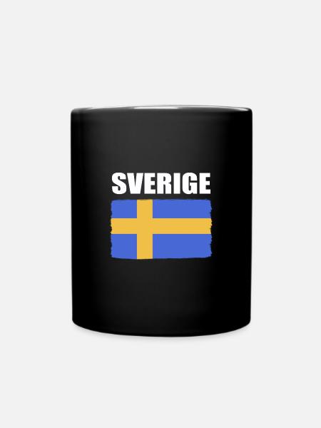 Suède Suédois - Mug uni - noir