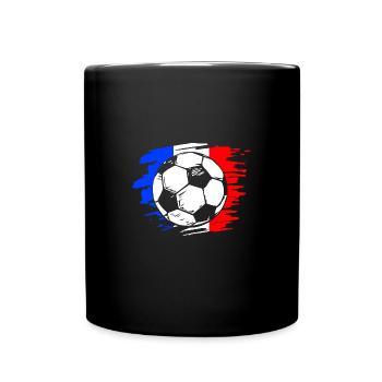 Frankreich - Tasse einfarbig - Schwarz - Vorne