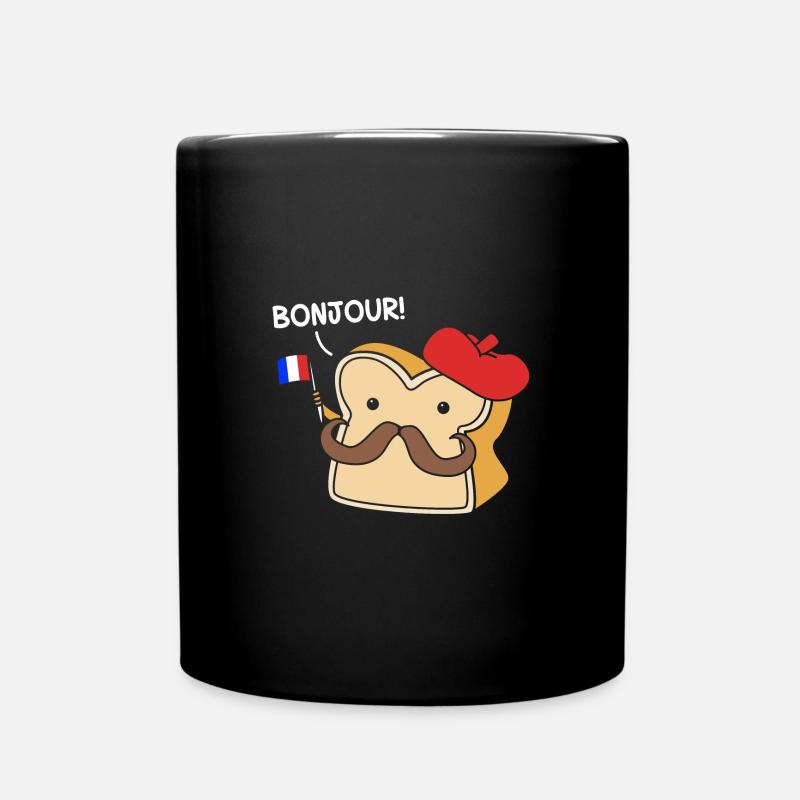 Frankreich - Tasse einfarbig - Schwarz