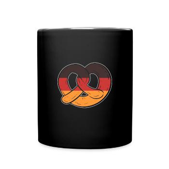 Brezel Deutschland - Tasse einfarbig - Schwarz - Vorne