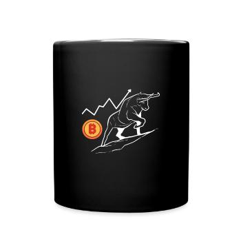 Le bitcoin - Mug uni - noir - Devant