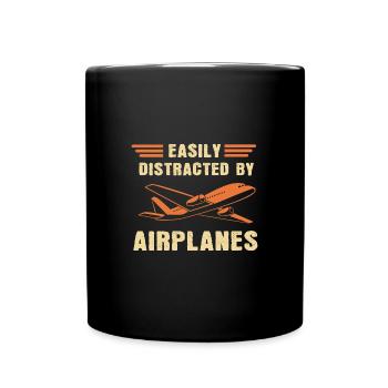 Air traffic controller - Full Colour Mug - black - Front