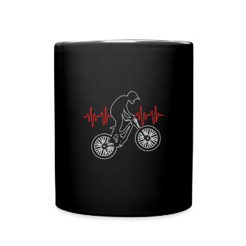 Mountain biking Mountain biking Mountain bikers - Full Colour Mug - black - Front