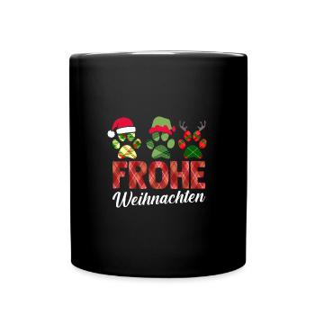 Père Noël Fête de Noël Noël Chats - Mug uni - noir - Devant