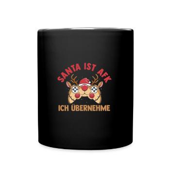 Père Noël Gaming Noël Noël - Mug uni - noir - Devant