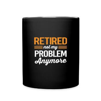 Retraité Retraité Retraité - Mug uni - noir - Devant