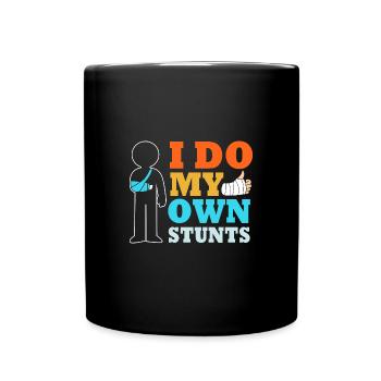 Broken Arm Bone Fracture - Full Colour Mug - black - Front
