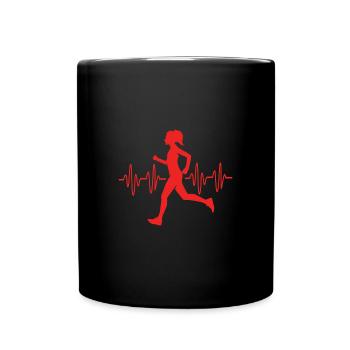 Trail running - Mug uni - noir - Devant