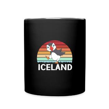 Macareux Papageientaucher - Mug uni - noir - Devant
