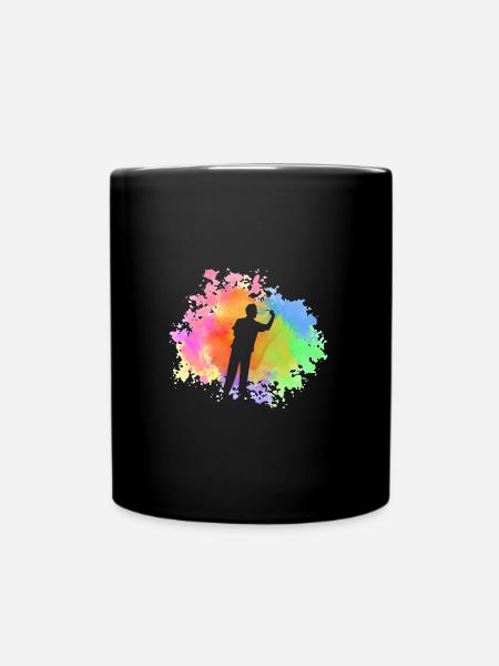 Joueur de fléchettes Fléchettes - Mug uni - noir
