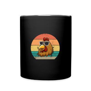 Chickens Hen - Full Colour Mug - black - Front