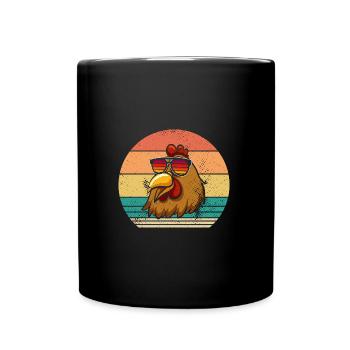 Chickens Hen - Full Colour Mug - black - Front
