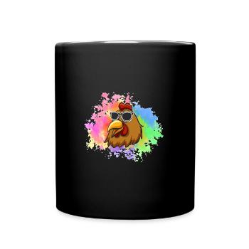 Chickens Hen - Full Colour Mug - black - Front