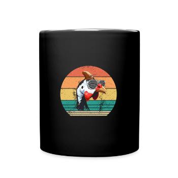 Chickens Rooster Guinea Fowl - Full Colour Mug - black - Front