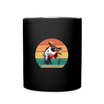 Poules Coq Pintade - Mug uni - noir - Devant