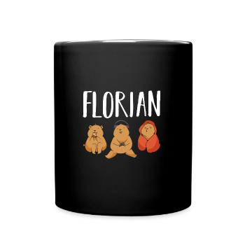 Gamer Zocker Zocken Gaming Florian - Full Colour Mug - black - Front
